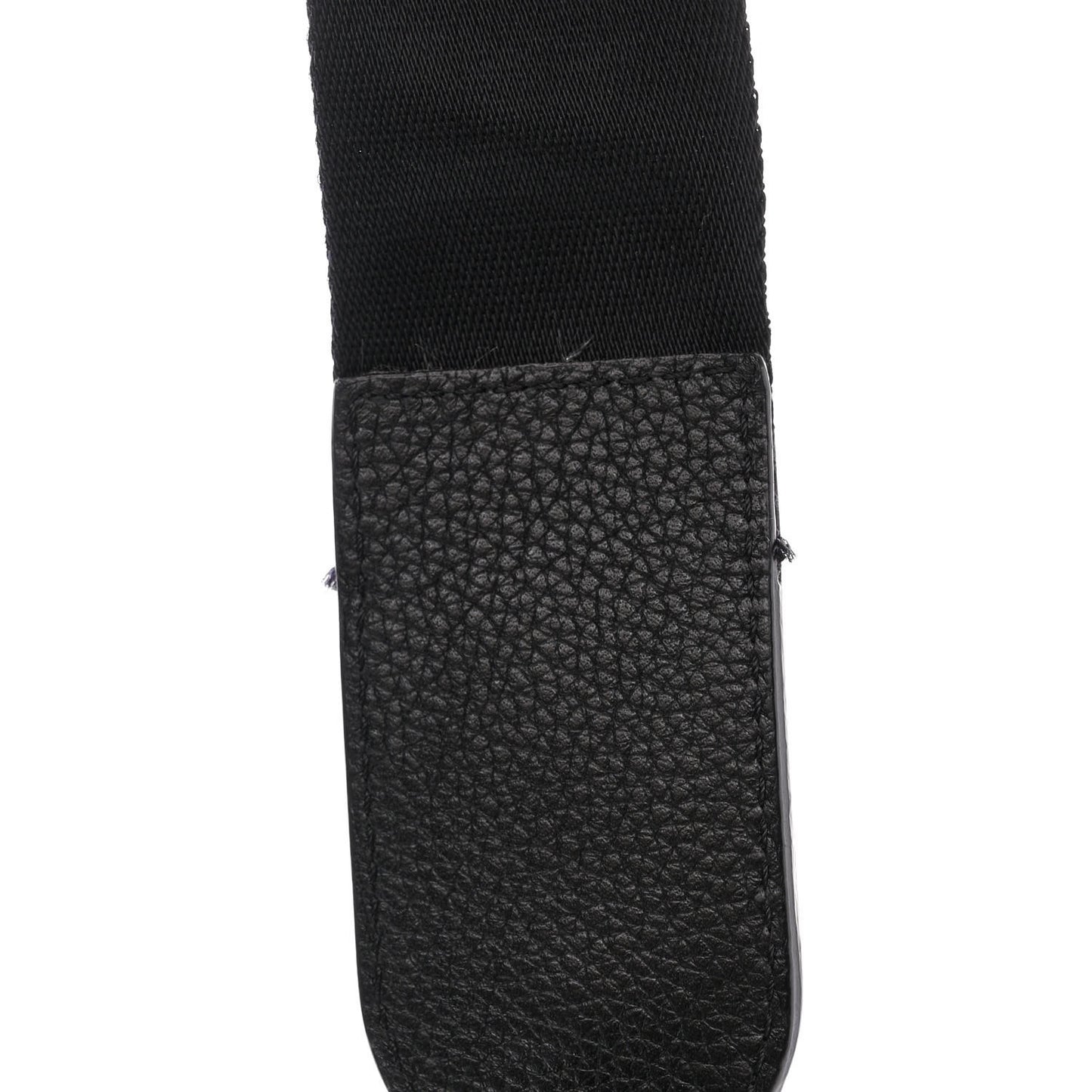Grainy Calfskin Vintage Check Note Crossbody Bag Black