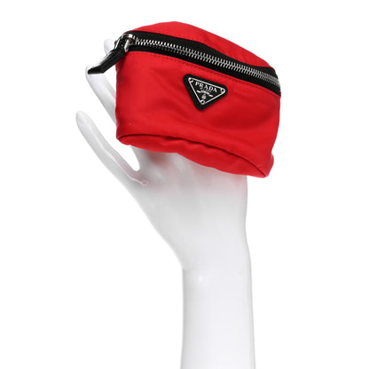 Prada Tessuto Nylon Wrist Pouch Rosso 2 of 7