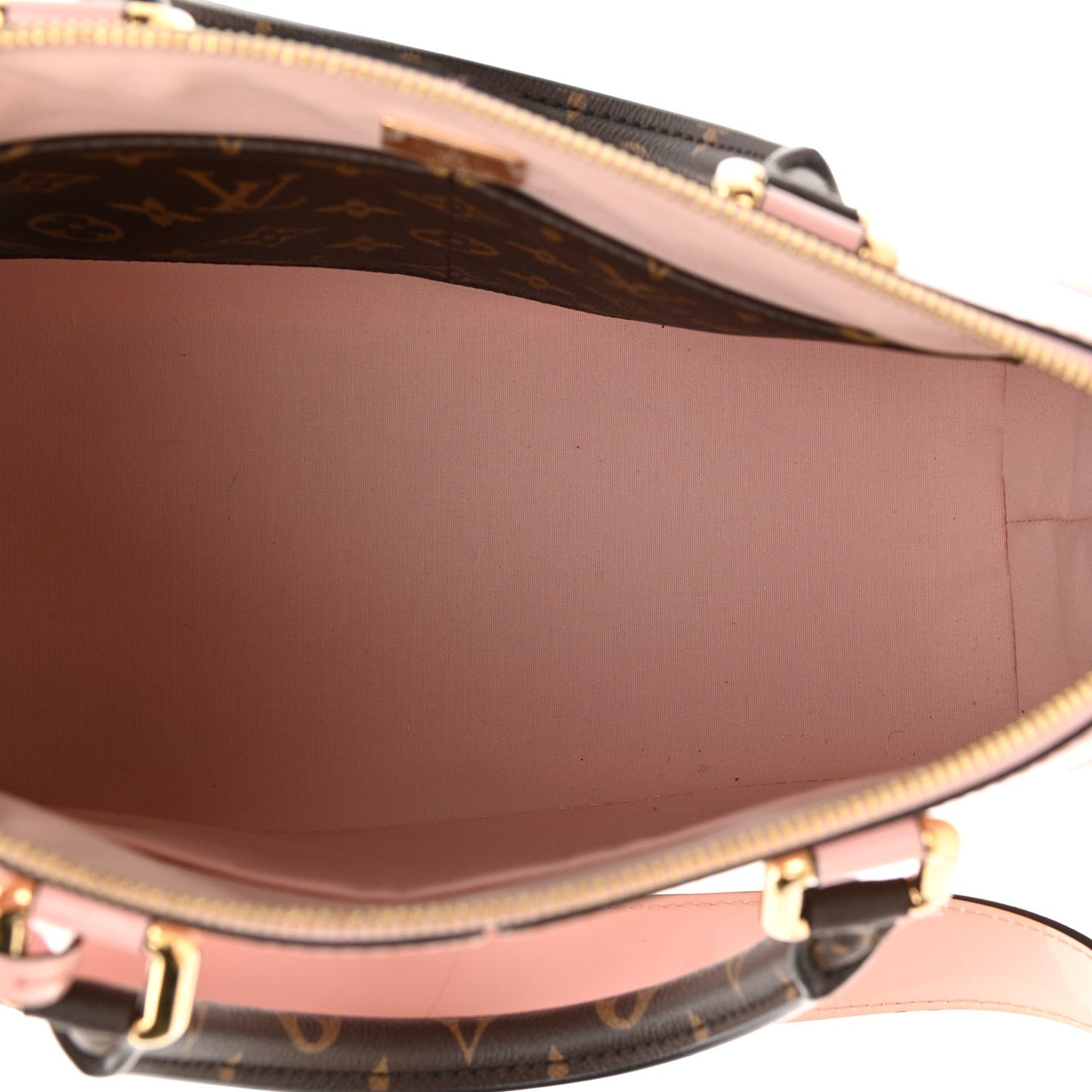 Patent Calfskin Miroir Tote Rose Ballerine