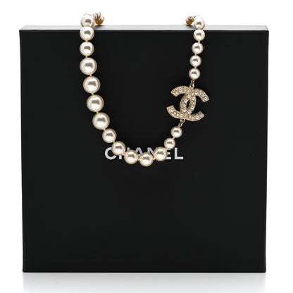 Chanel Pearl CC 100th Anniversary Necklace Light Gold 5 of 5