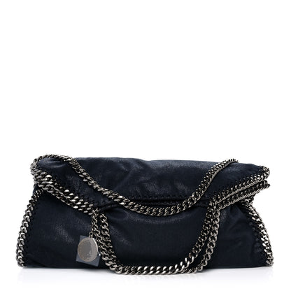 Stella McCartney Shaggy Deer Falabella Fold Over Tote Navy 1 of 8