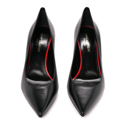 Saint Laurent Calfskin Anja 85 Pumps 37 Black 2 of 10