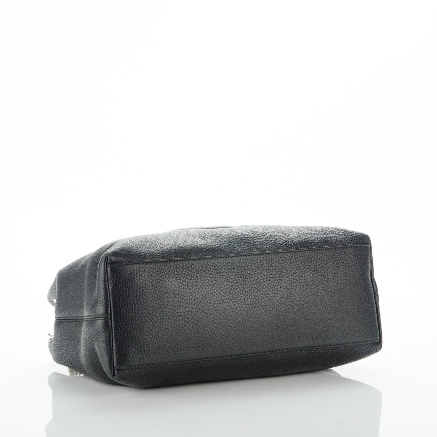 Gucci Pebbled Calfskin Medium Soho Chain Shoulder Bag Black 4 of 7