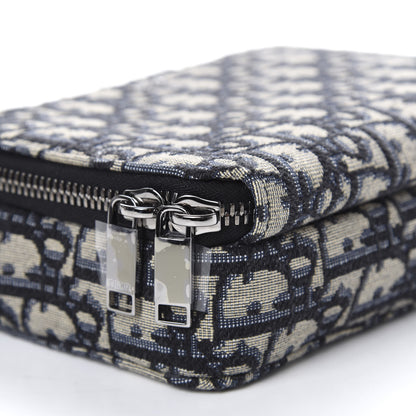 Christian Dior Oblique Pouch Navy Blue 7 of 13