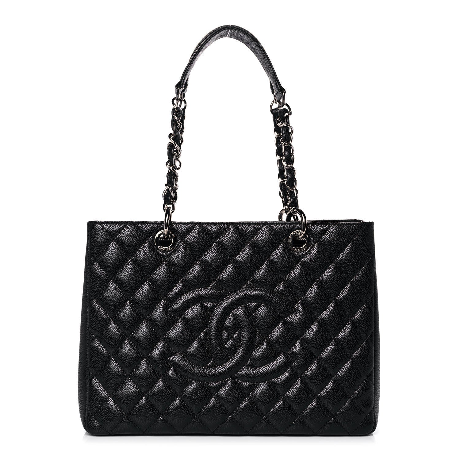 Chanel Caviar Quilted Grand Shopping Tote GST Black 1 of 11