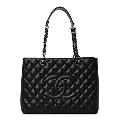 Chanel Caviar Quilted Grand Shopping Tote GST Black 1 of 11