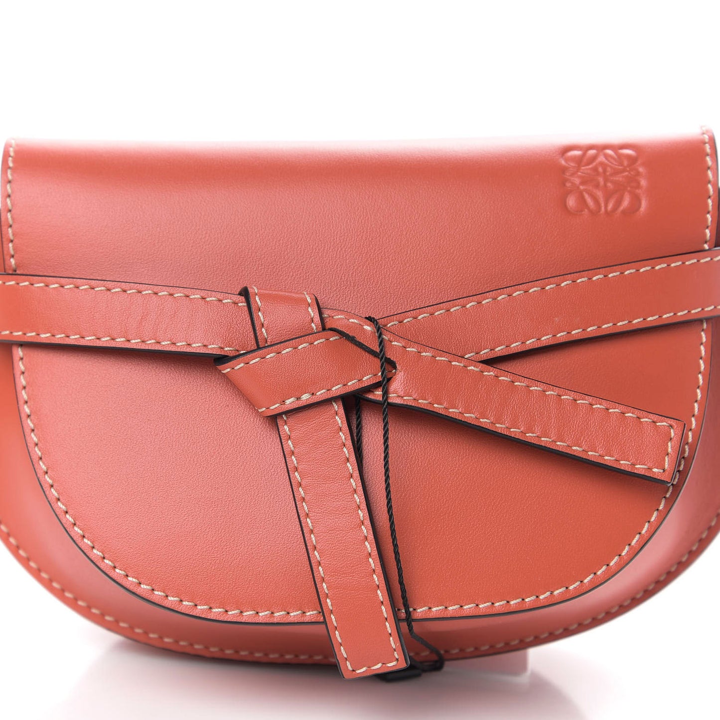 Calfskin Mini Gate Belt Bag Orange