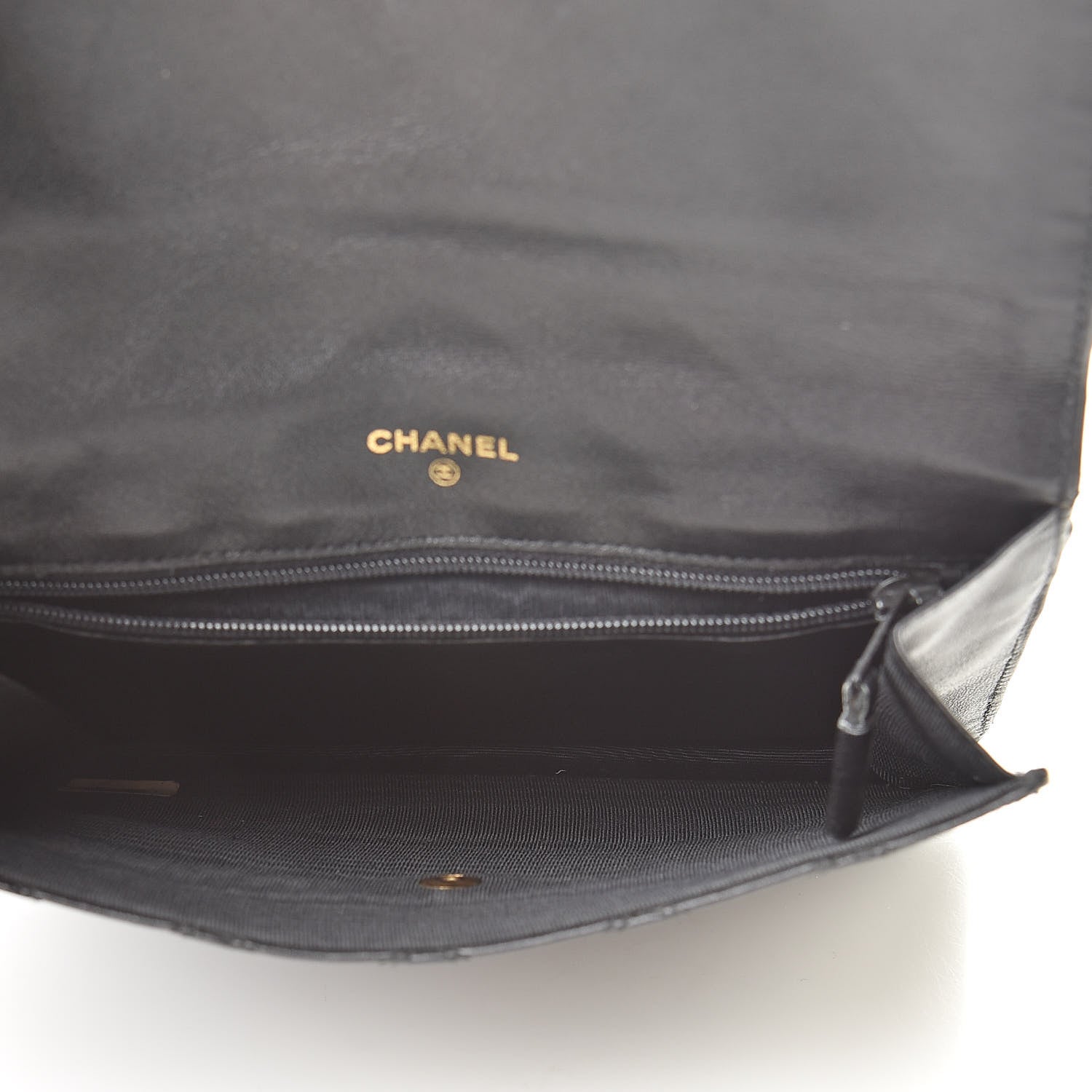 Chanel Lambskin Diamond Stitch Compact Pouch Black 5 of 13