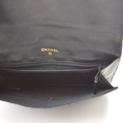 Chanel Lambskin Diamond Stitch Compact Pouch Black 5 of 13