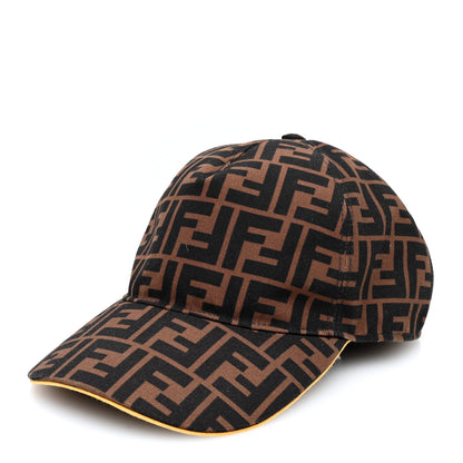 Fendi Canvas FF Reloaded Baseball Hat Tobacco Yellow 1 of 8