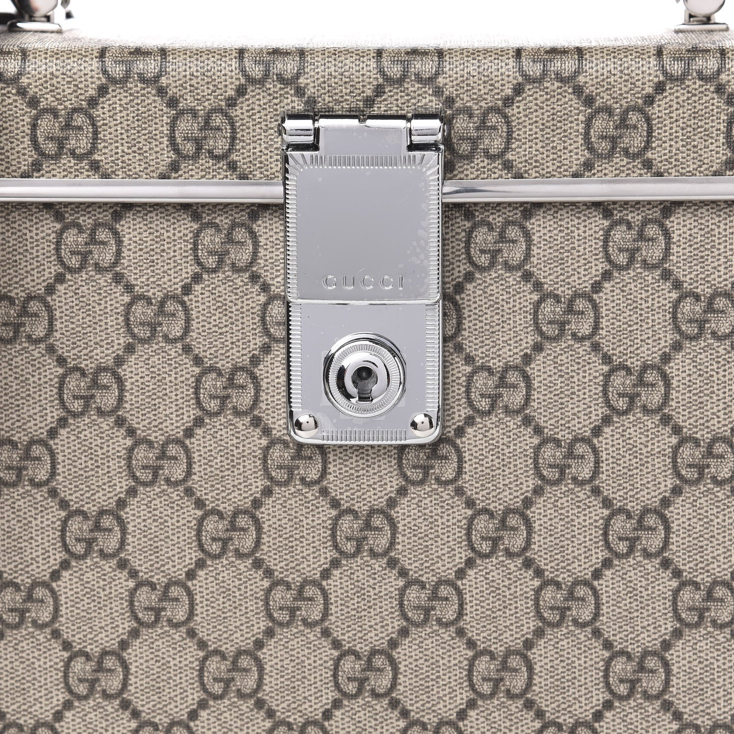 Gucci GG Supreme Monogram Globe-Trotter Beauty Case Brown 9 of 9