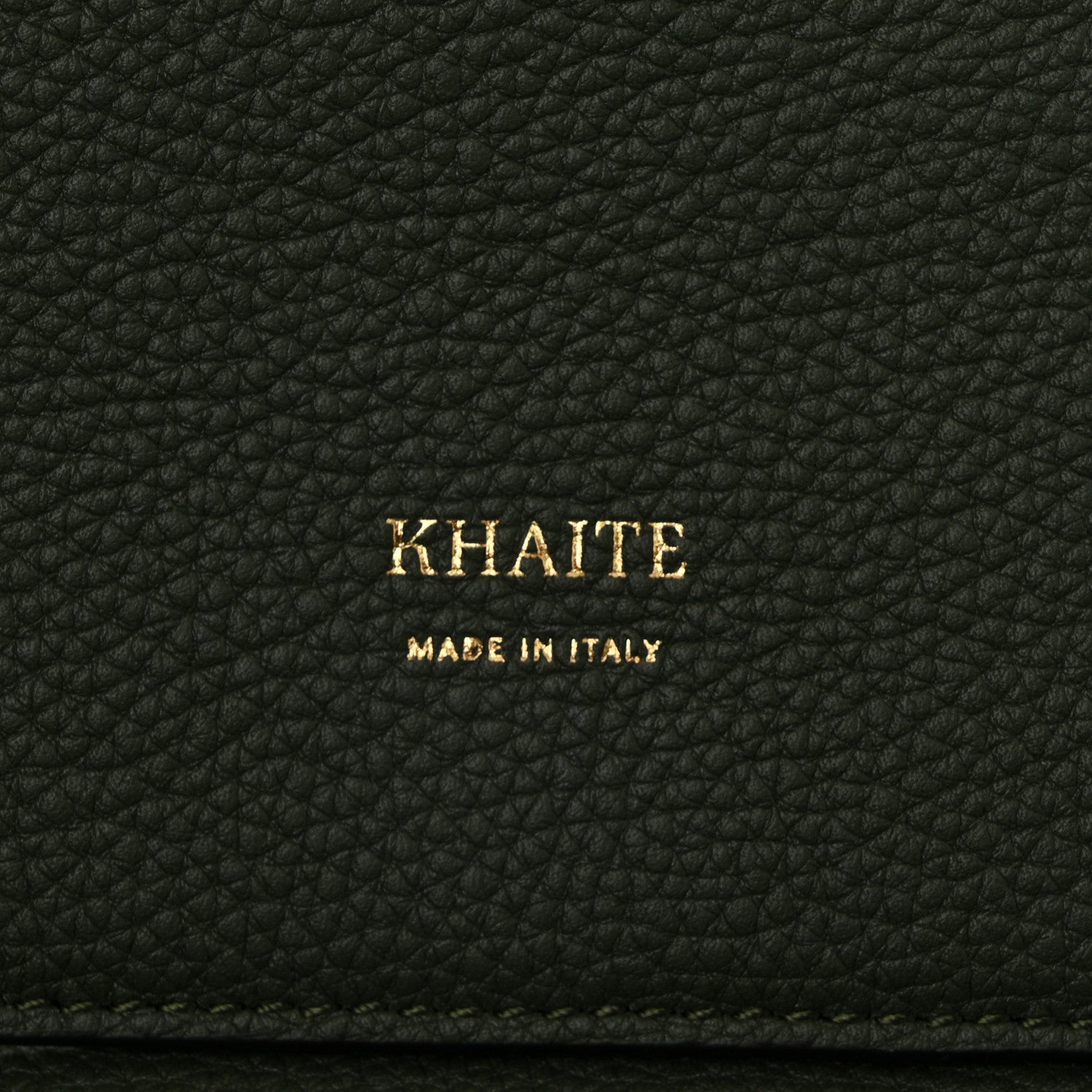 Khaite Pebbled Sport Calfskin Medium Lotus Tote Bottle Green 7 of 10
