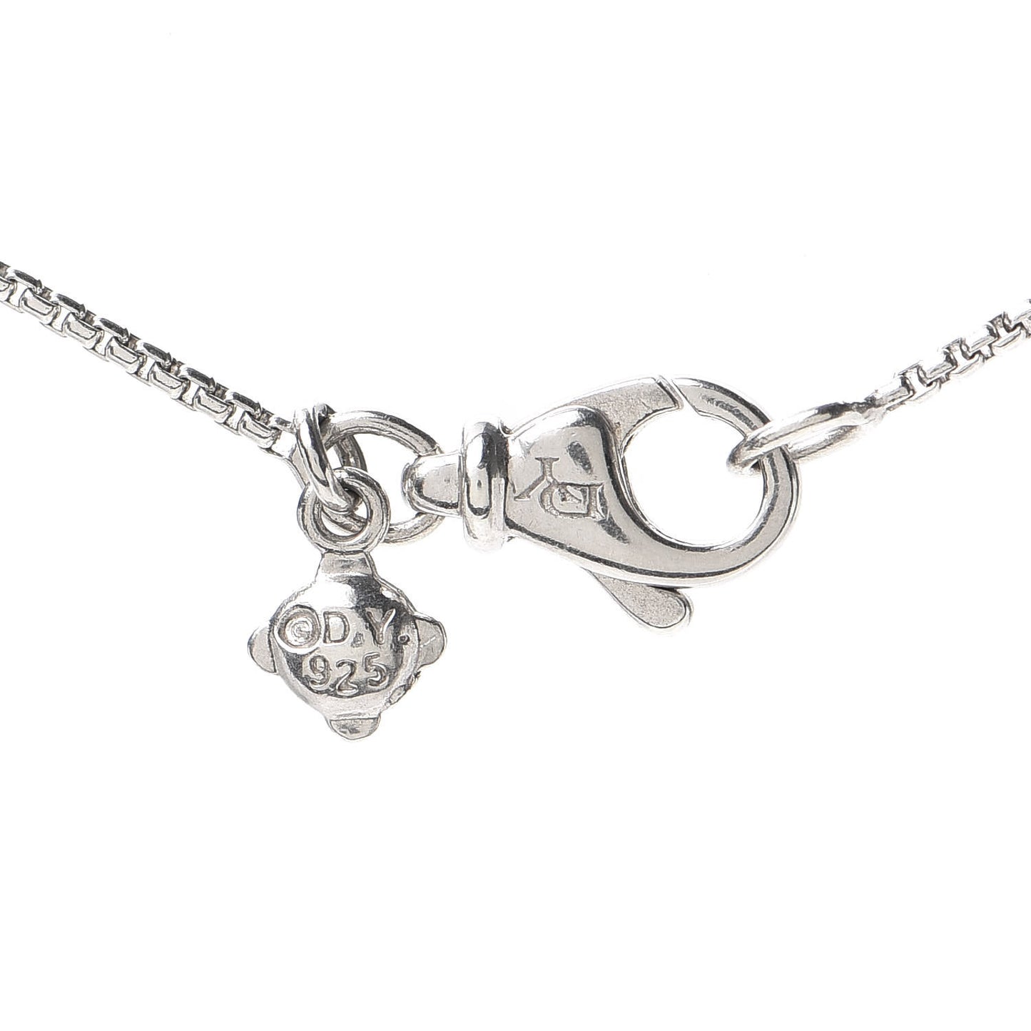 Sterling Silver Diamond 7mm Infinity Pendant Necklace
