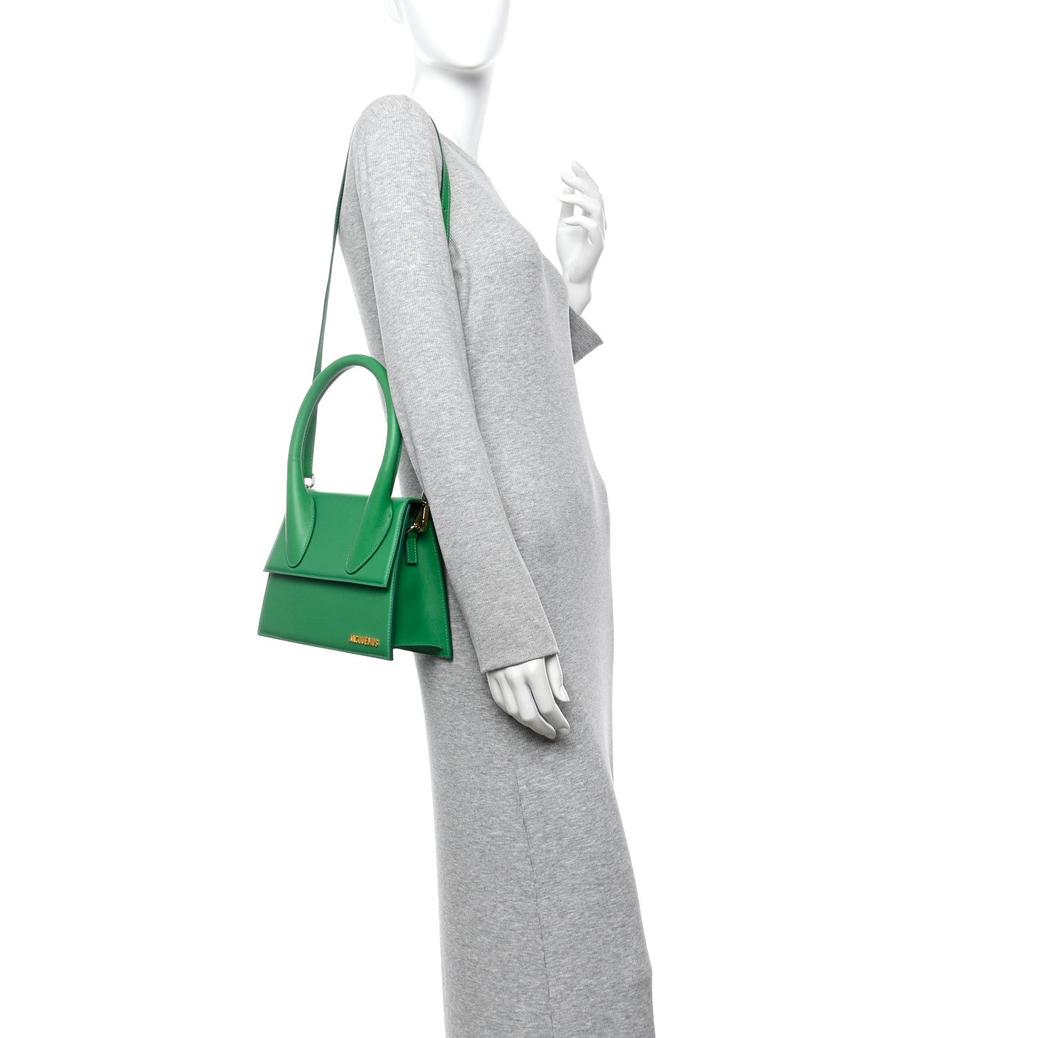 Jacquemus Calfskin Le Grand Chiquito Green 3 of 21