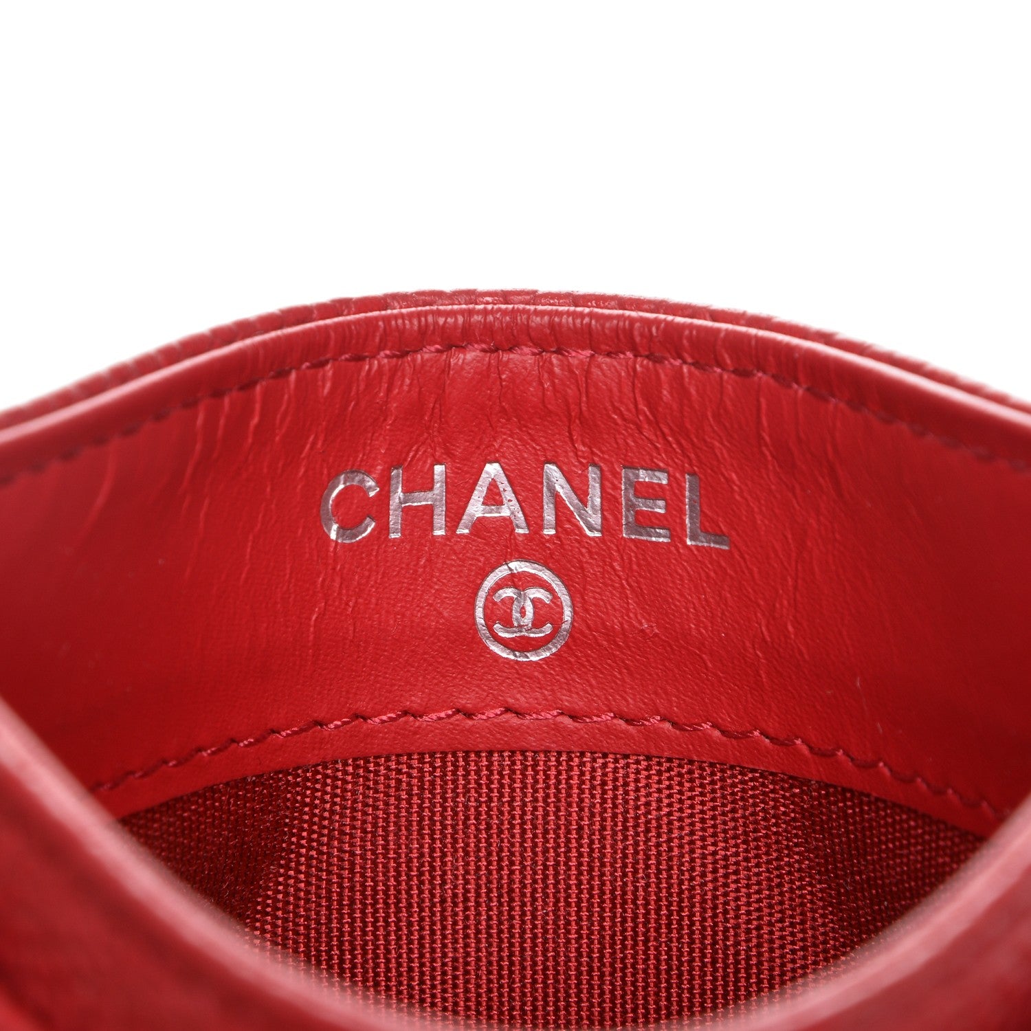 Chanel Caviar Timeless CC Card Holder Dark Pink 6 of 8