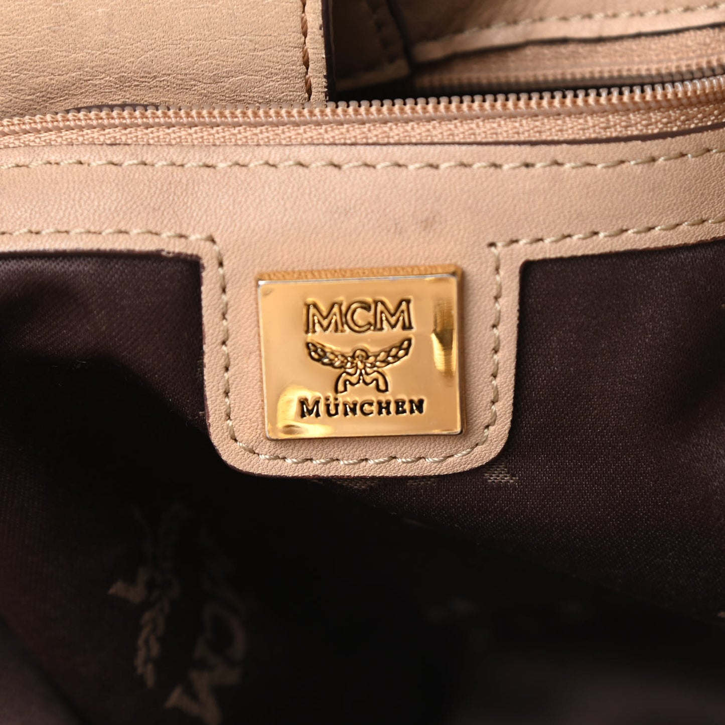 Visetos Drawstring Bucket Bag Beige