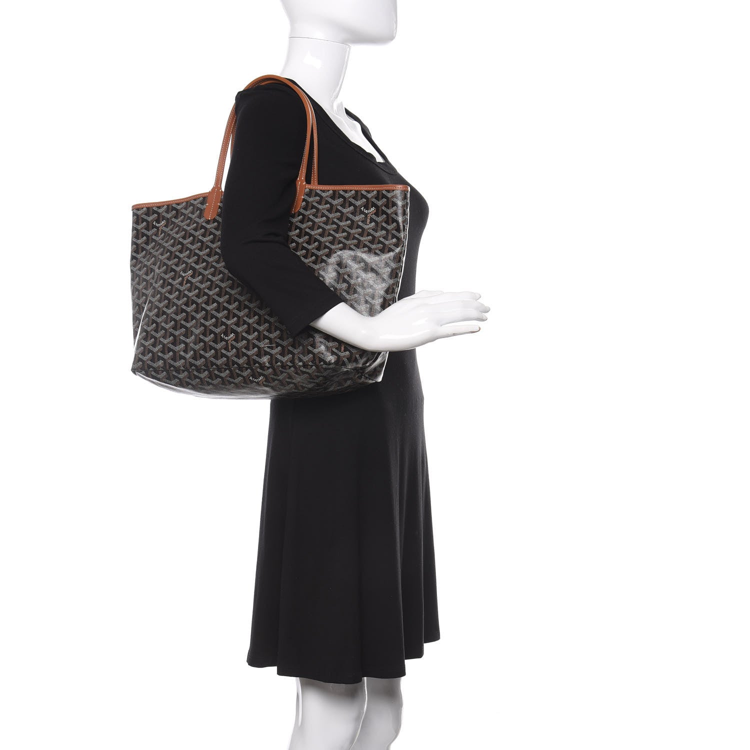 Goyard Goyardine Saint Louis PM Black Gold 2 of 12