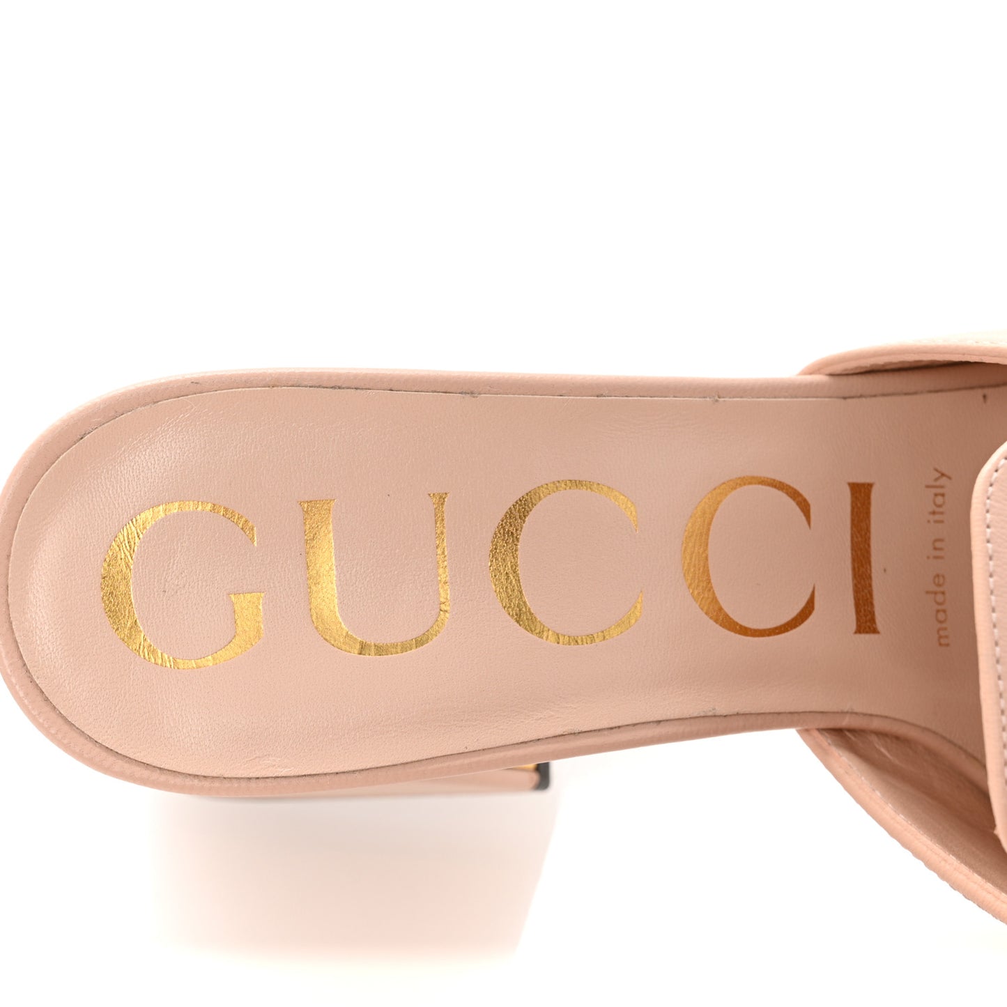 Nappa Horsebit 75mm Slide Sandals 35.5 Skin Rose