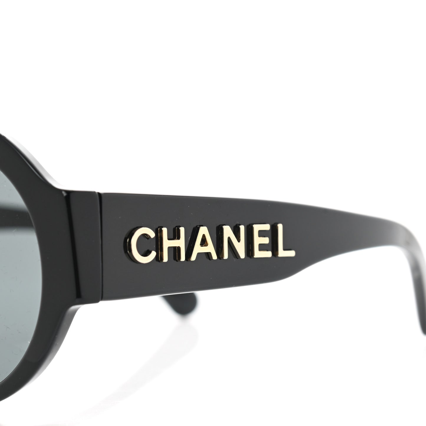 Acetate Round Sunglasses 5410-A Black