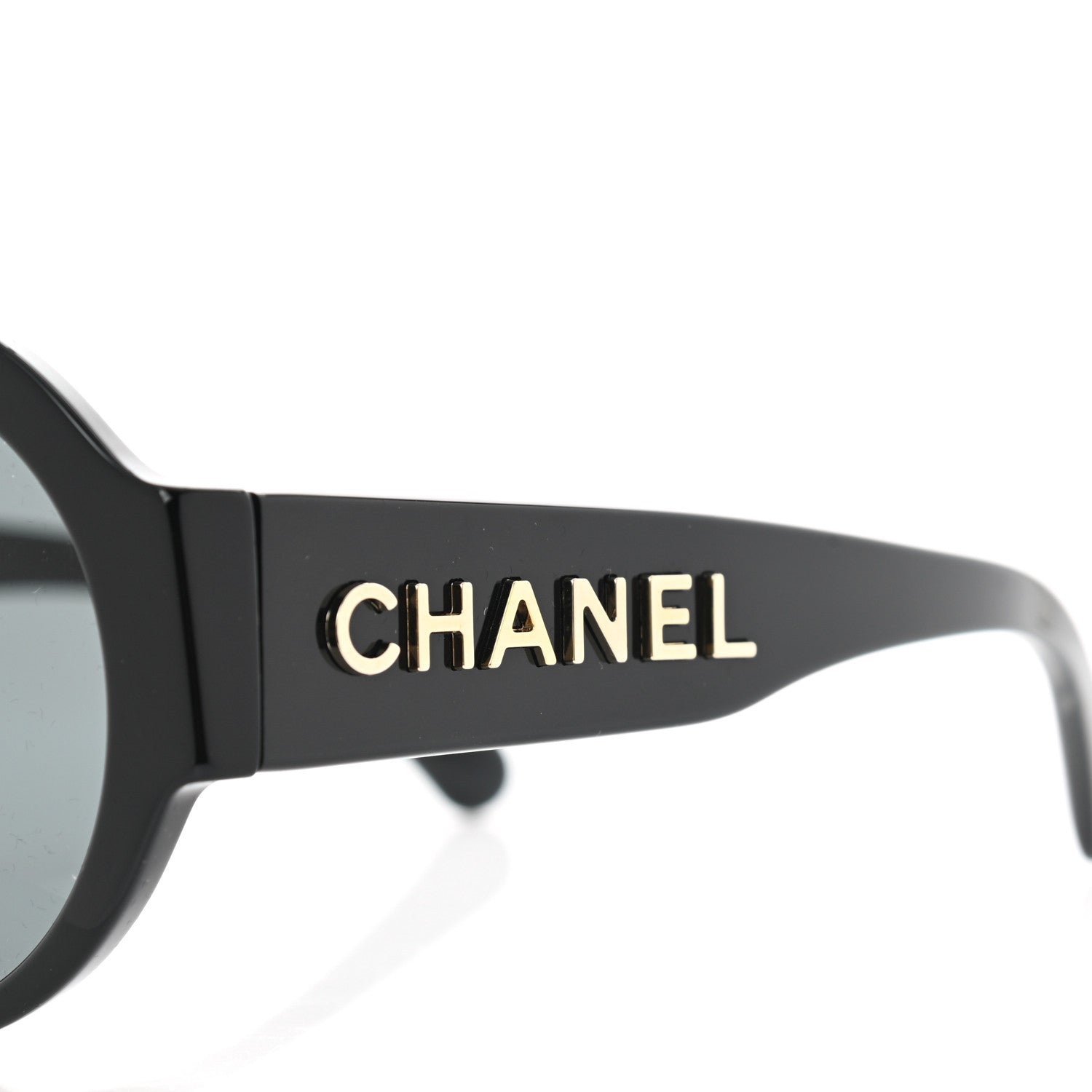 Chanel Acetate Round Sunglasses 5410-A Black 5 of 8