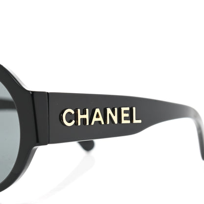 Chanel Acetate Round Sunglasses 5410-A Black 5 of 8