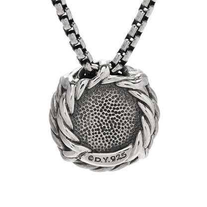 David Yurman Sterling Silver Black Onyx 8mm Petite Chatelaine Pendant Necklace 4 of 4