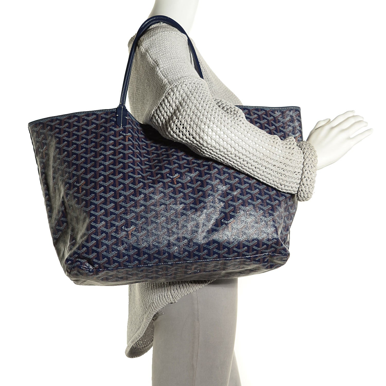 Goyard Goyardine Saint Louis GM Navy 2 of 9