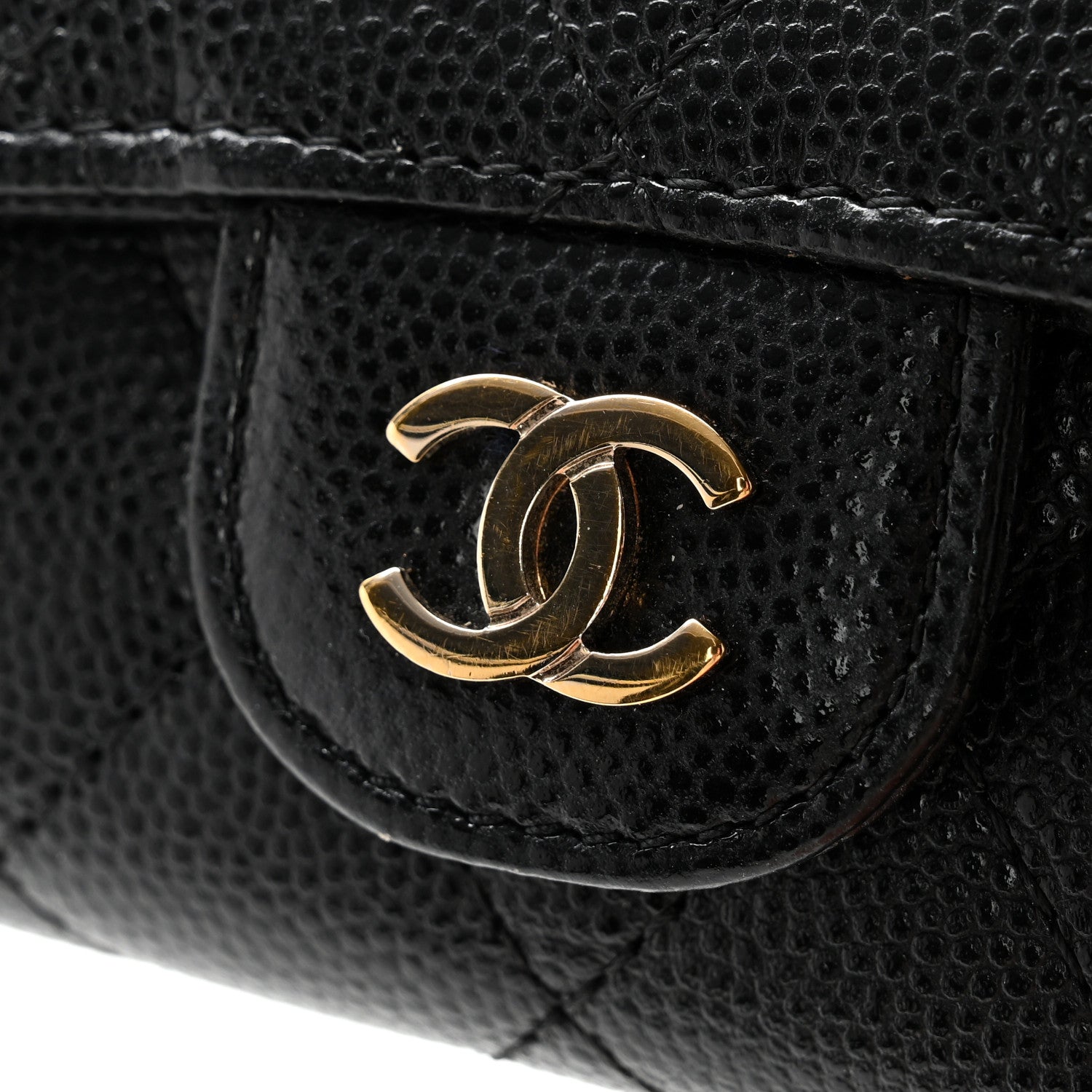 Chanel Caviar Quilted Classic 4 Key Holder Wallet Black 11 of 13