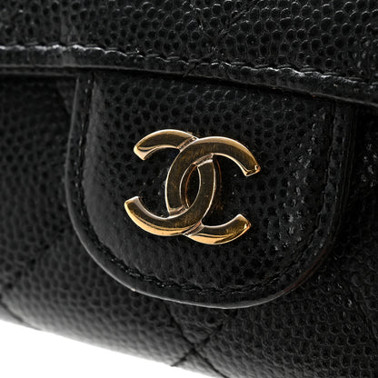 Chanel Caviar Quilted Classic 4 Key Holder Wallet Black 11 of 13