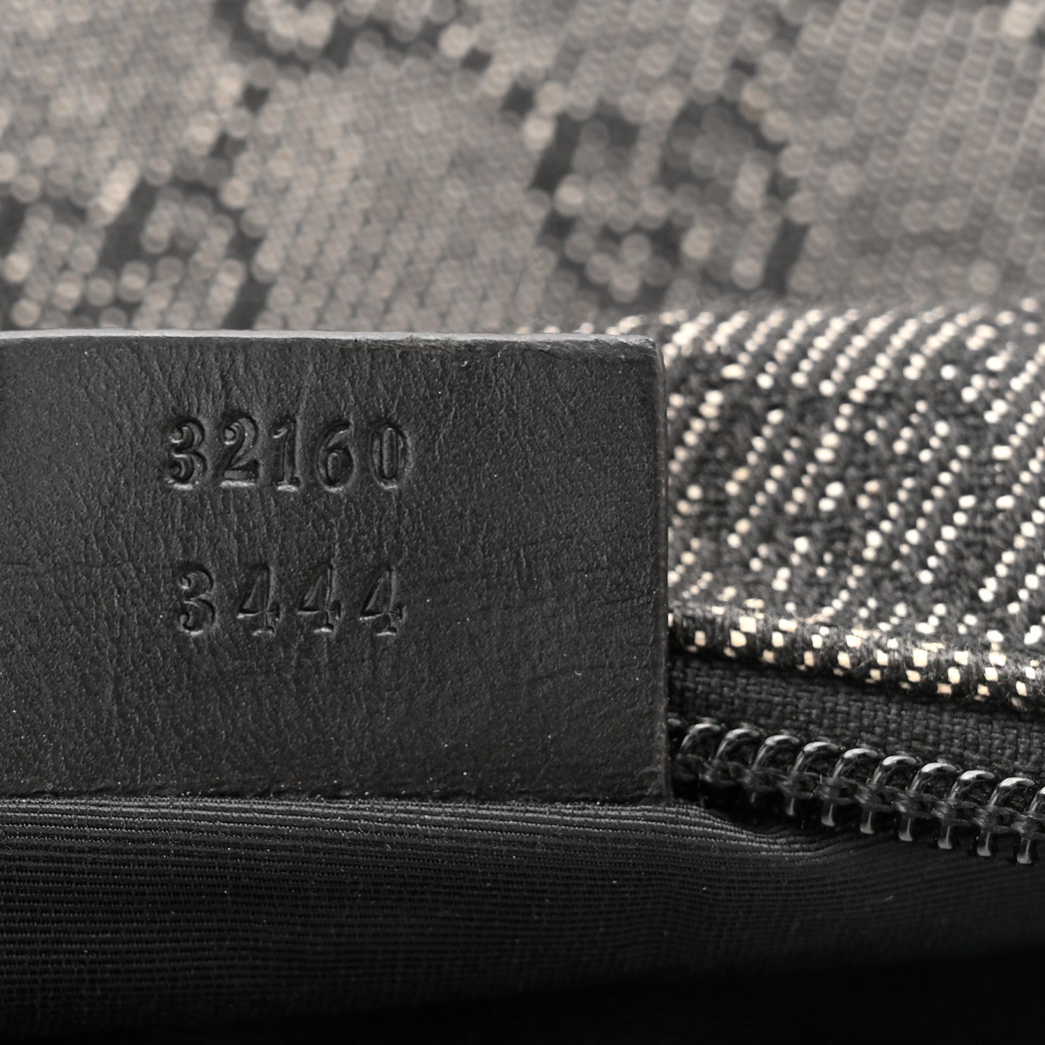 Gucci Denim Monogram Pochette Black 7 of 12