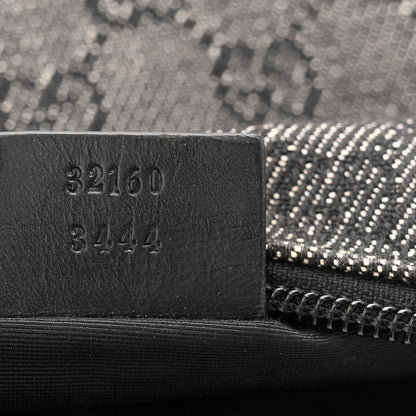 Gucci Denim Monogram Pochette Black 7 of 12