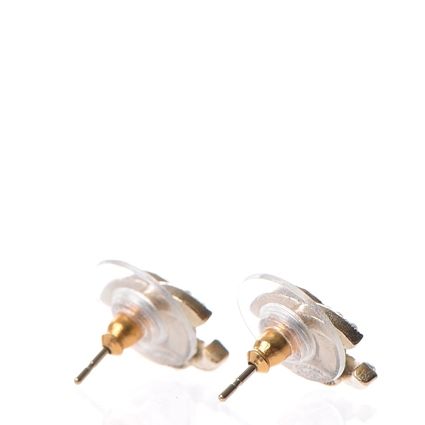 Crystal CC Earrings Gold