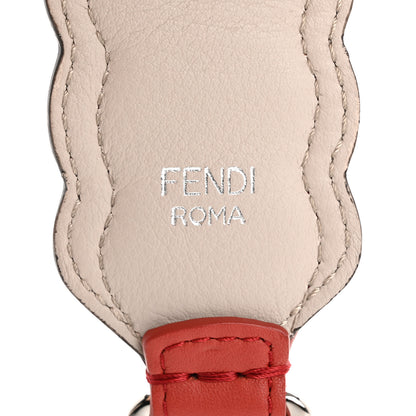 Fendi Vitello Dolce Nappa Hypnoteyes Bi-Color Scalloped Spike Studded Strap You Sienna Multicolor 4 of 8
