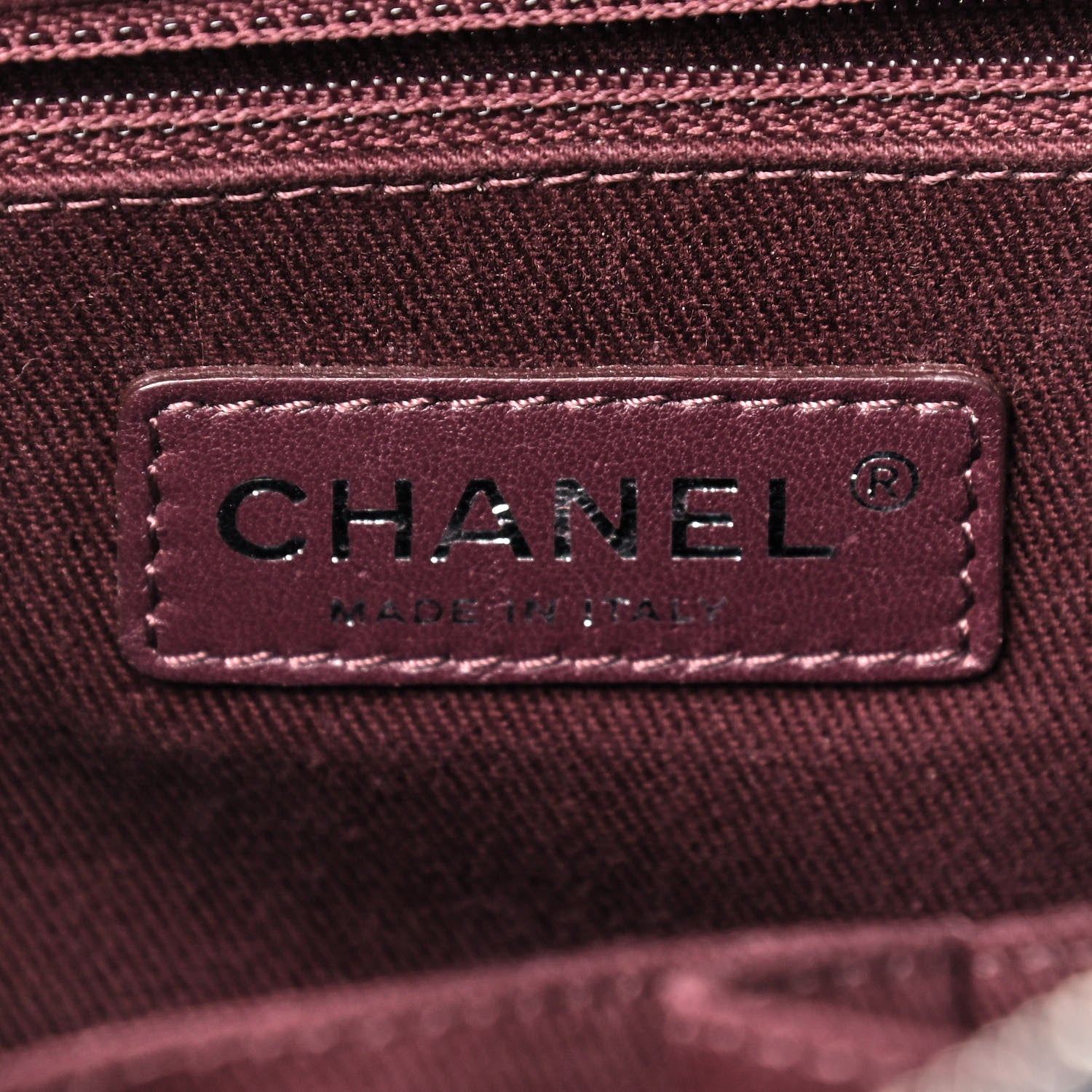 Chanel Calfskin Diamond Embossed Large CC Zip Shopping Tote Blue 7 of 8