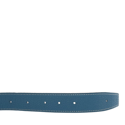 Hermes Box Togo Collier De Chien CDC Belt 95 38 Blue Jean 3 of 8
