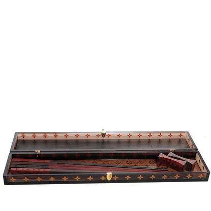 Louis Vuitton Rosewood Monogram Chopsticks With Case 2 of 5