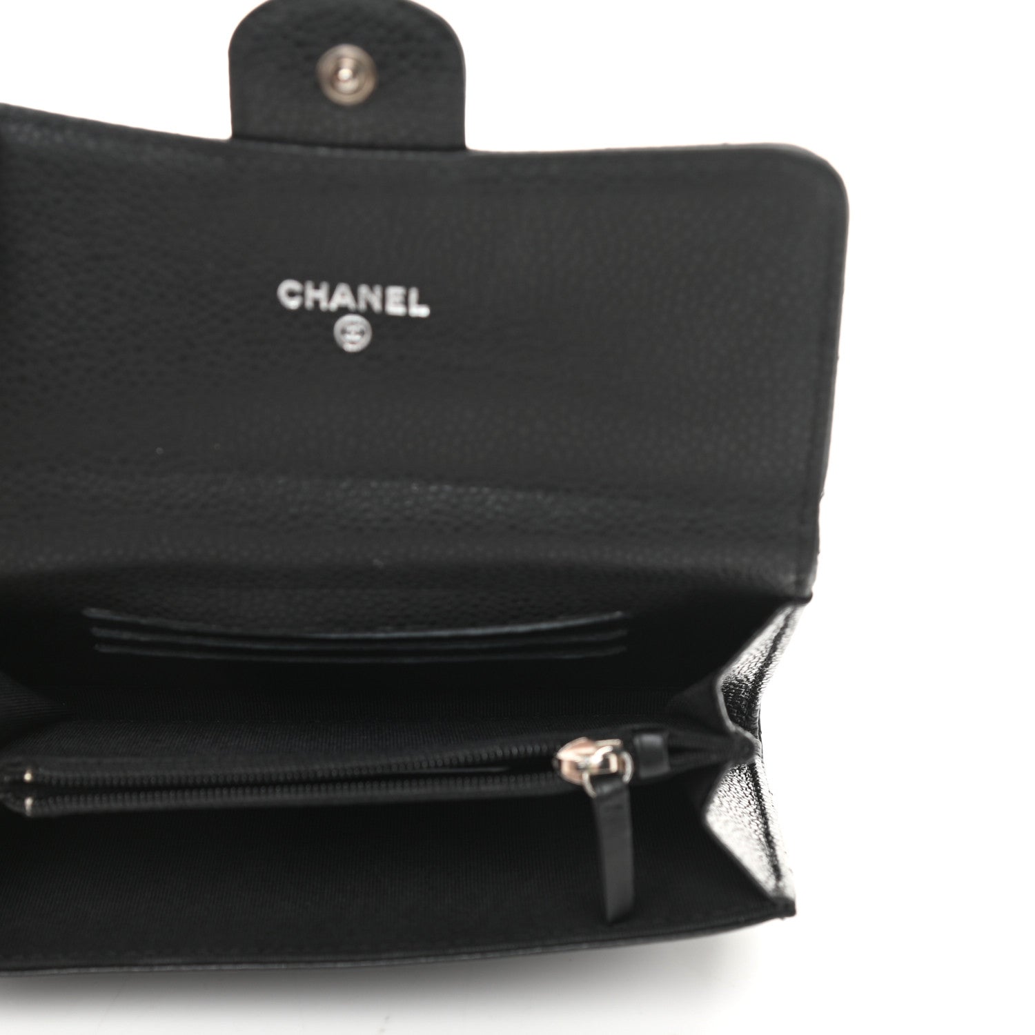 Chanel Caviar Quilted Small Flap Wallet Black 5 of 10