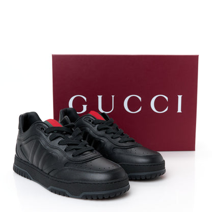 Gucci Sparrow Calfskin Mens Re-Web Sneakers 8.5 Black 10 of 10