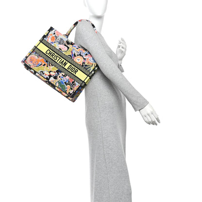 Christian Dior Canvas Zodiac Fantastico Embroidered Medium Book Tote Black Multicolor 2 of 13