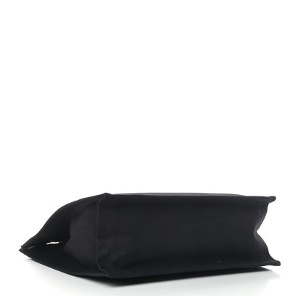 Saint Laurent Linen Calfskin Rive Gauche North South Tote Black 3 of 8