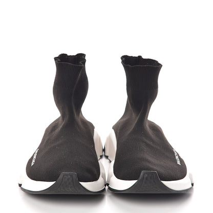 Balenciaga Neoprene Knit Womens Speed Sneakers 40 Black White 2 of 7