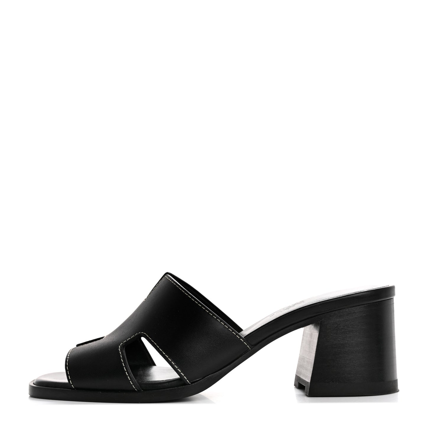 Calfskin Helia Sandals 36 Black