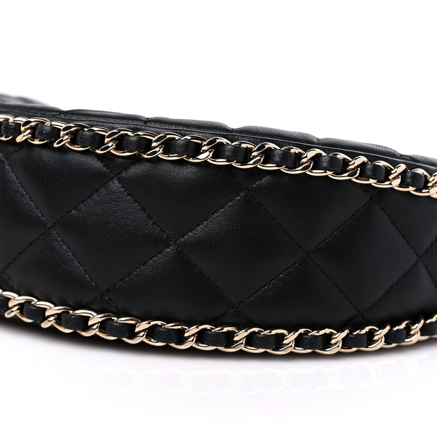 Chanel Lambskin Quilted Small Hobo Bag Black 8 of 9