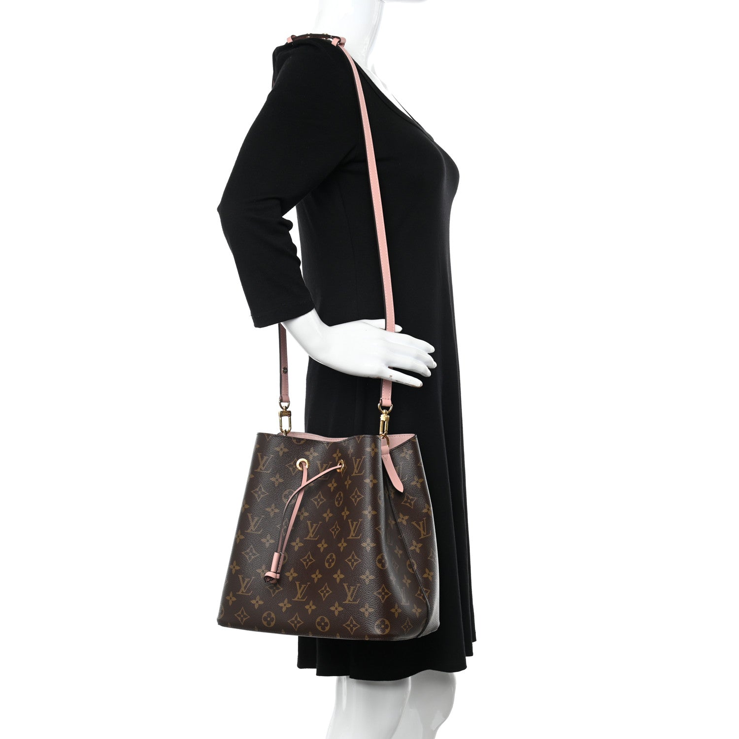 Louis Vuitton Monogram Neonoe MM Rose Poudre 3 of 10