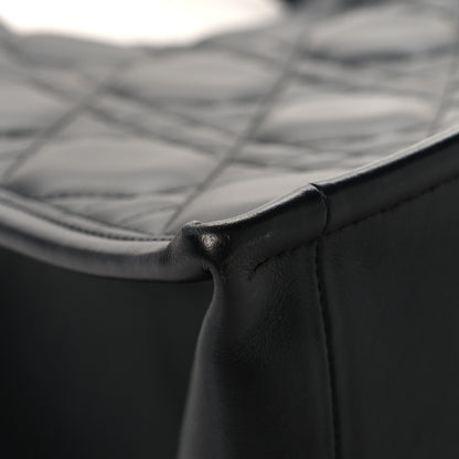 Christian Dior Calfskin Macro Cannage Medium Book Tote Black 9 of 12