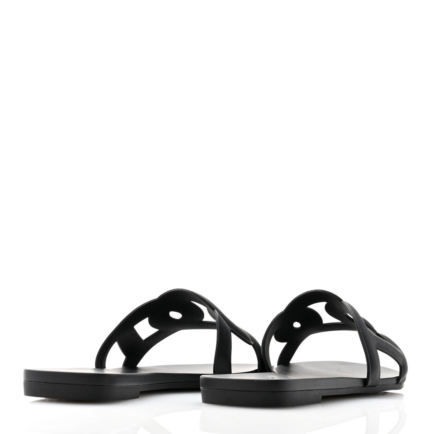 Rubber Aloha Sandals 38 Black