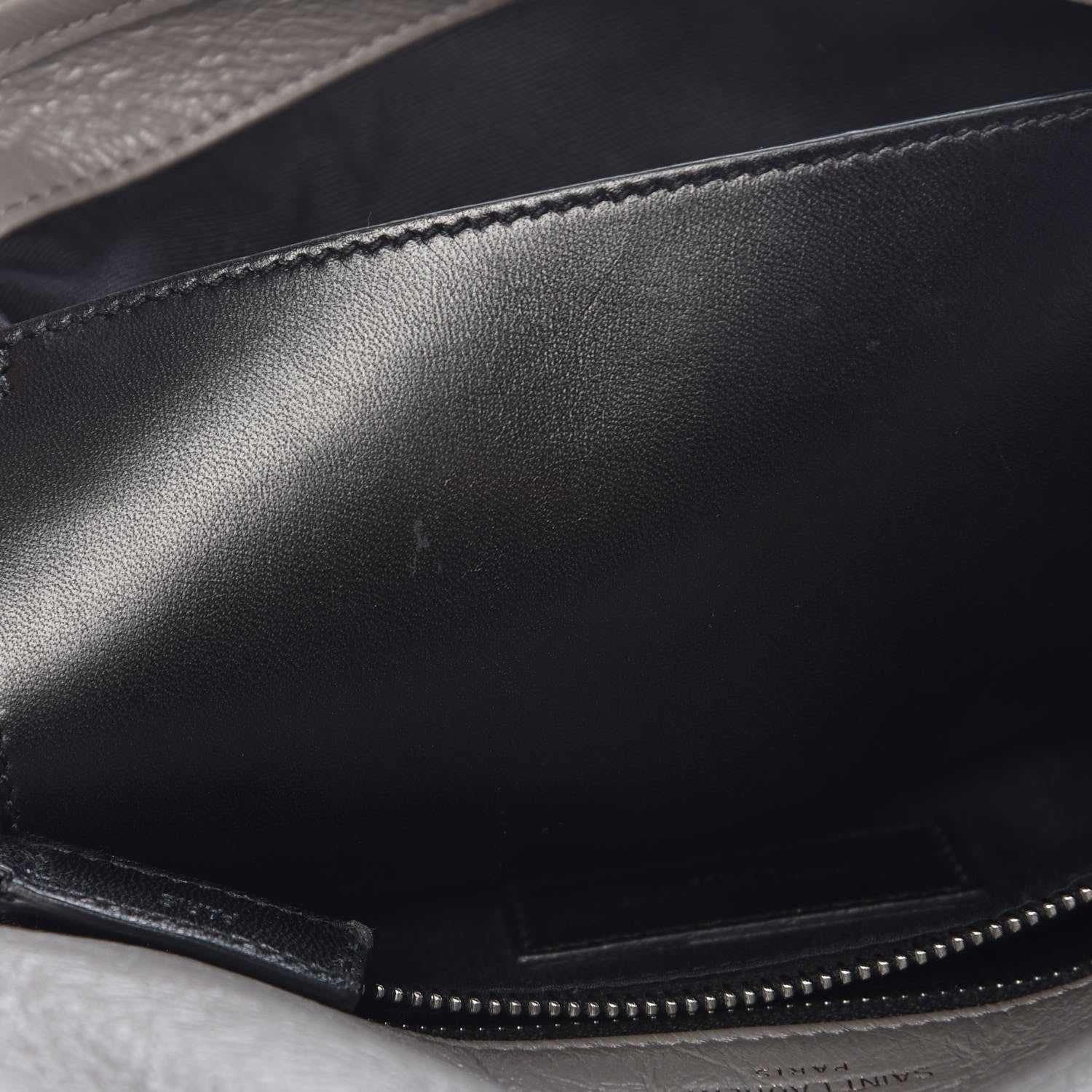 Saint Laurent Crinkled Calfskin Matelasse Monogram Medium Niki Chain Satchel Fog 8 of 13