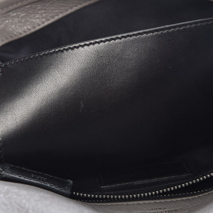 Saint Laurent Crinkled Calfskin Matelasse Monogram Medium Niki Chain Satchel Fog 8 of 13