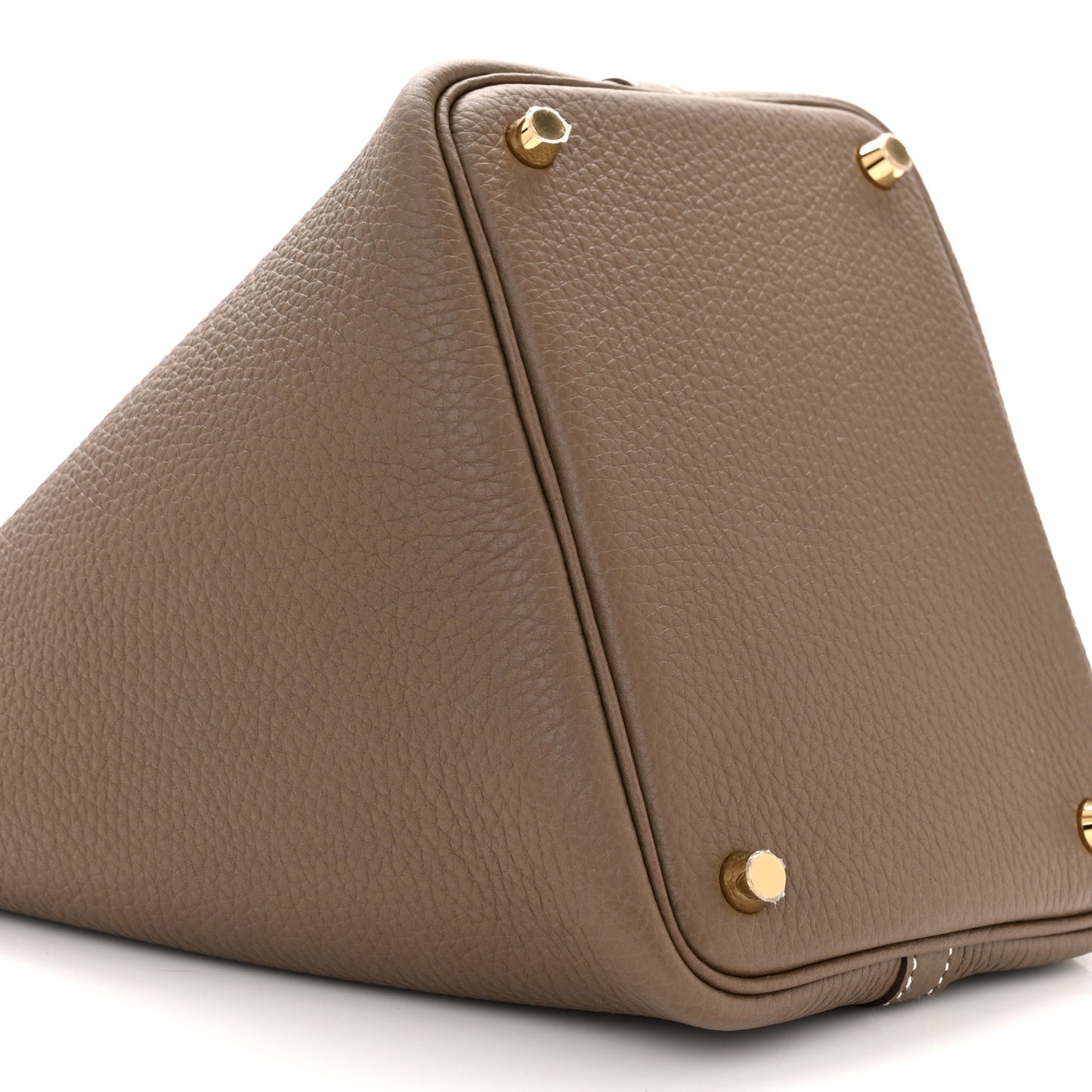 Taurillon Clemence Picotin Lock 18 PM Etoupe