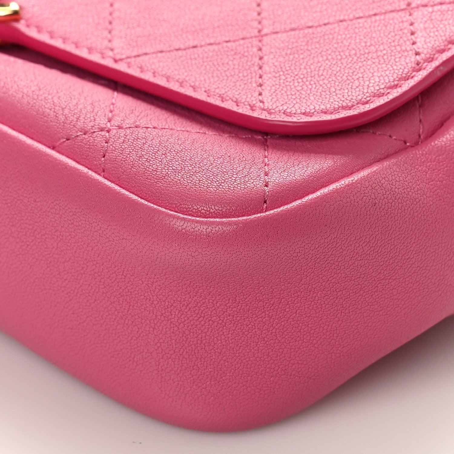 Chanel Goatksin Quilted Casual Trip Waist Bag Pink 9 of 9